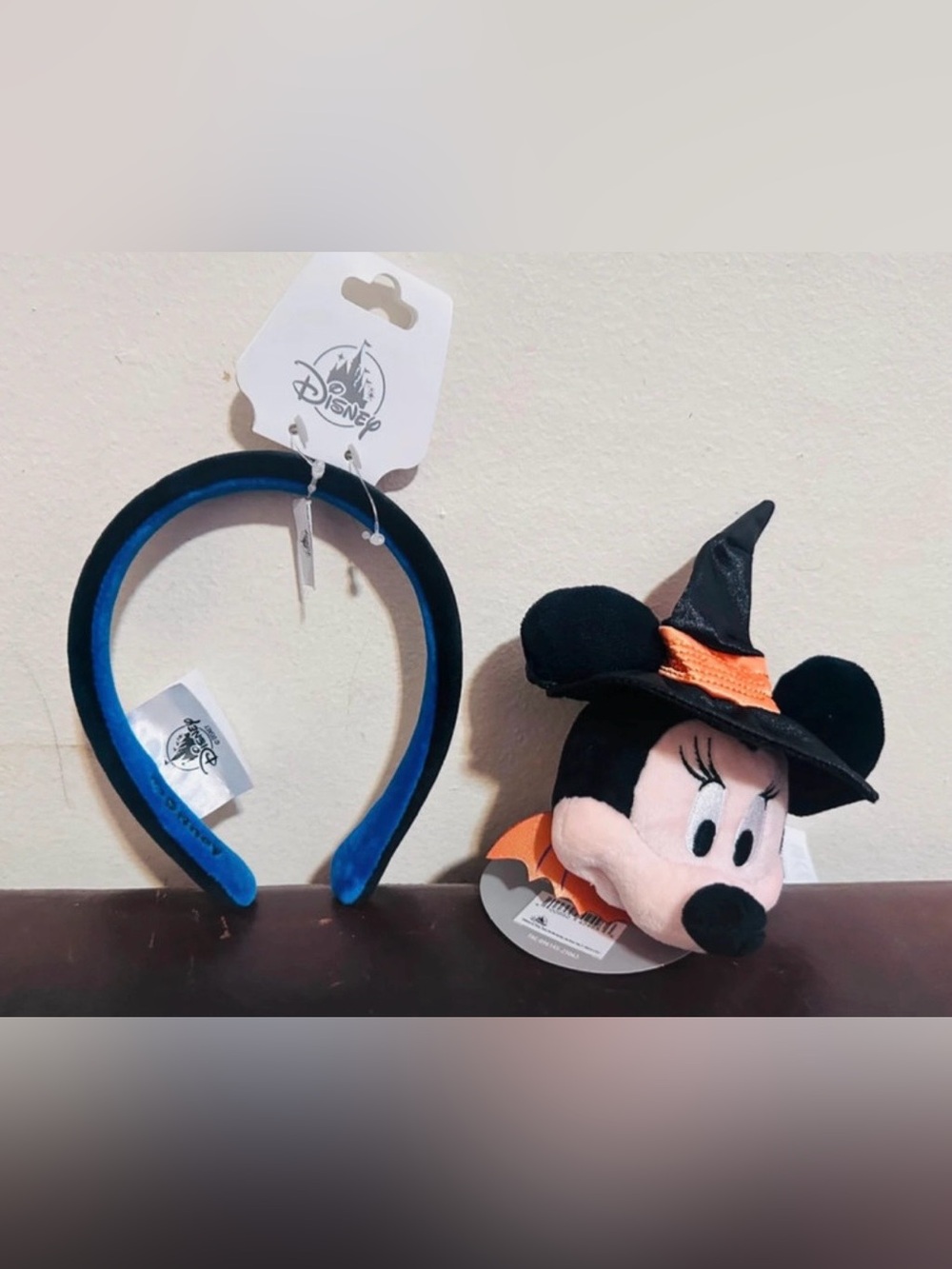 Disney Parks Minnie Mouse Witch Headband Plush